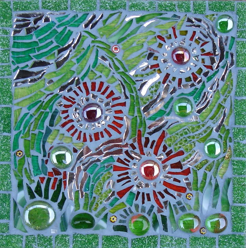 made of glass, mirror